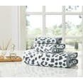 thumbnail image 2 of Sofia Home 3-Piece Leopard Jacquard Towel Set, Gray by Sofia Vergara, 2 of 7