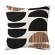 thumbnail image 2 of 4 fundas de almohada bohemias, color negro y marrón, abstractas, decorativas, para decoración del hogar, 18 x 18 pulgadas, 2 of 6