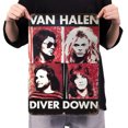 thumbnail image 4 of Placa Metal Vintage Banda Van Halen Pintura Hierro Rectangular Pared 30x40cm, 4 of 9