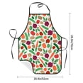 thumbnail image 2 of Disketp Vegetables Kitchen Apron with adjustable Aprons for Women with Pockets Cooking Powder Pink Apron, 2 of 7