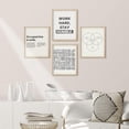 thumbnail image 2 of PixonSign Framed Wall Art Minimalist Saying Inspirational Prints, Set of 4 Posters, Boy's Bedroom Illustration Wall Decor, Multicolor Contemporary Wall Décor for Bedroom, Office - 11"x14" Natural, 2 of 5