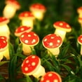 thumbnail image 5 of 3M 20 Led Mushroom String Lights Solar Powered Amorphous Panel Ip44 Waterproof Outdoor Indoor Garden Party Wedding Decorative Light, 5 of 7