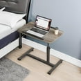 thumbnail image 5 of Adjustable Overbed Bedside Table with Wheels Hospital Bed Table Portable Computer Stands Movable Desk Computer Table for Bed Laptop Stand for Couch, 5 of 7