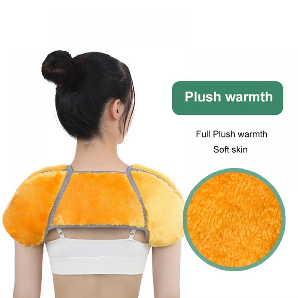 Shoulder Pad Massager for Pain Relief, Bamboo Carbon Fiber Fabric Moxa