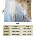 thumbnail image 2 of Footprints in The Sand Poem Blanket, Beach Blankets Soft Flannel Plush Throw Blankets Bed Couch Air Conditioning Blanket for Teen, Boys, Girls, Kids, Men,Women, Adult,40x50 in, 2 of 6