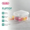 thumbnail image 3 of Sterilite 18038612 Plastic FlipTop Latching Storage Container, Clear (48 Pack), 3 of 9