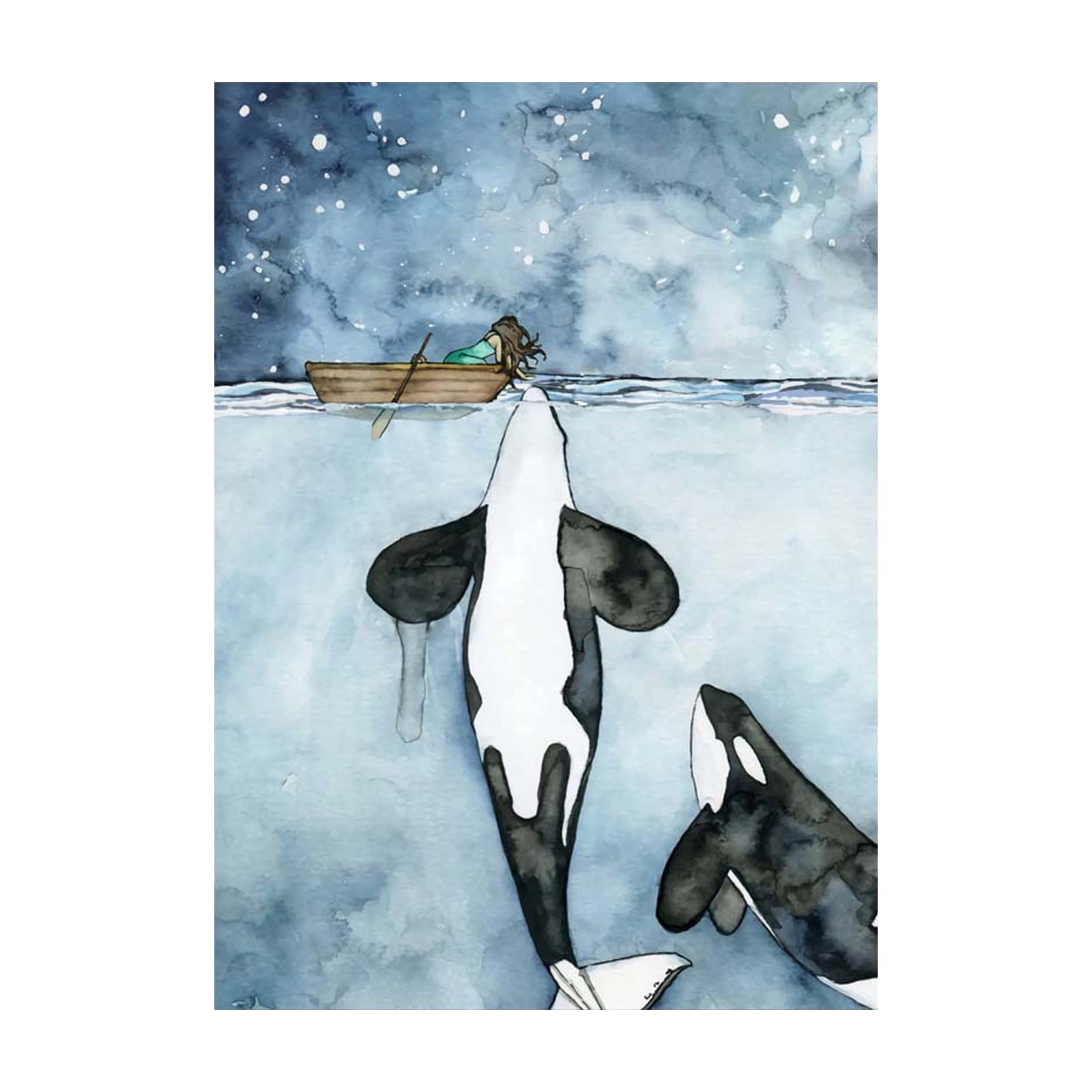 Whales Shark Abstract Decorative Painting Canvas Painting Wall Decoration
