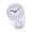 White, variant on lanema Space Saving Wall Clock 9Inches Plastic 60 Minutes Visual Kitchen Countdown Timer