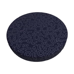 Easygdp LOVE Print Easy To Install Bar Stool Covers&Stool Covers Round&Elastic Stool Cover, Barstool Covers,Washable&Bottom With Elastic Edge-12 inch