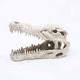 thumbnail image 3 of Dmlowu Animal Skeletons Halloween Decorations, 3x5" Plastic Halloween Skeleton for Home Decor, Spooky Crocodile Skull Skeleton for Halloween Decorations Outdoor & Infoor, White, 3 of 5