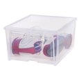 thumbnail image 5 of IRIS USA, Easy Access Men's Plastic Shoe Storage Box, Clear, 5 of 8