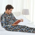 thumbnail image 5 of Bingfone Men's Pajama Set 2 Piece Loungewear PJs, Long Sleeve with Pajama Pants-Video Game, 5 of 7