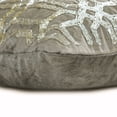 thumbnail image 2 of The HomeCentric Decorative Grey Pack of 2, 12"x14" (30x35 cm) Lumbar Pillow Cover, velvet Zardozi Embroidery & Handmade Oblong Pillow, Geometric Pattern Modern Style - Celebration, 2 of 3