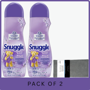 Snuggle Lavender & Vanilla Orchid In-Wash Scent Booster 21 oz with Microfiber Solid Color Towel by BundleEase