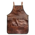 thumbnail image 1 of Waterproof Leather Apron With Cross-Back Straps Durable Chef Apron, 1 of 4