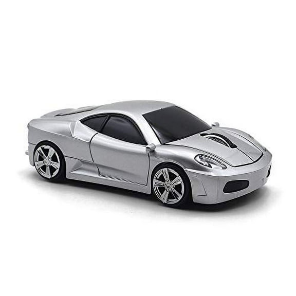 MGbeauty Wireless Mouse Sports Car Mouse Computer Optical Mice for PC Laptop MAC (Silver)