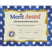 Certificates Merit Award 30/pk W/ Stars 8.5 X 11