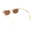 thumbnail image 4 of Womens Retro Vintage Style Horn Rim Cat Eye Hipster Sunglasses Pink - Brown, 4 of 4