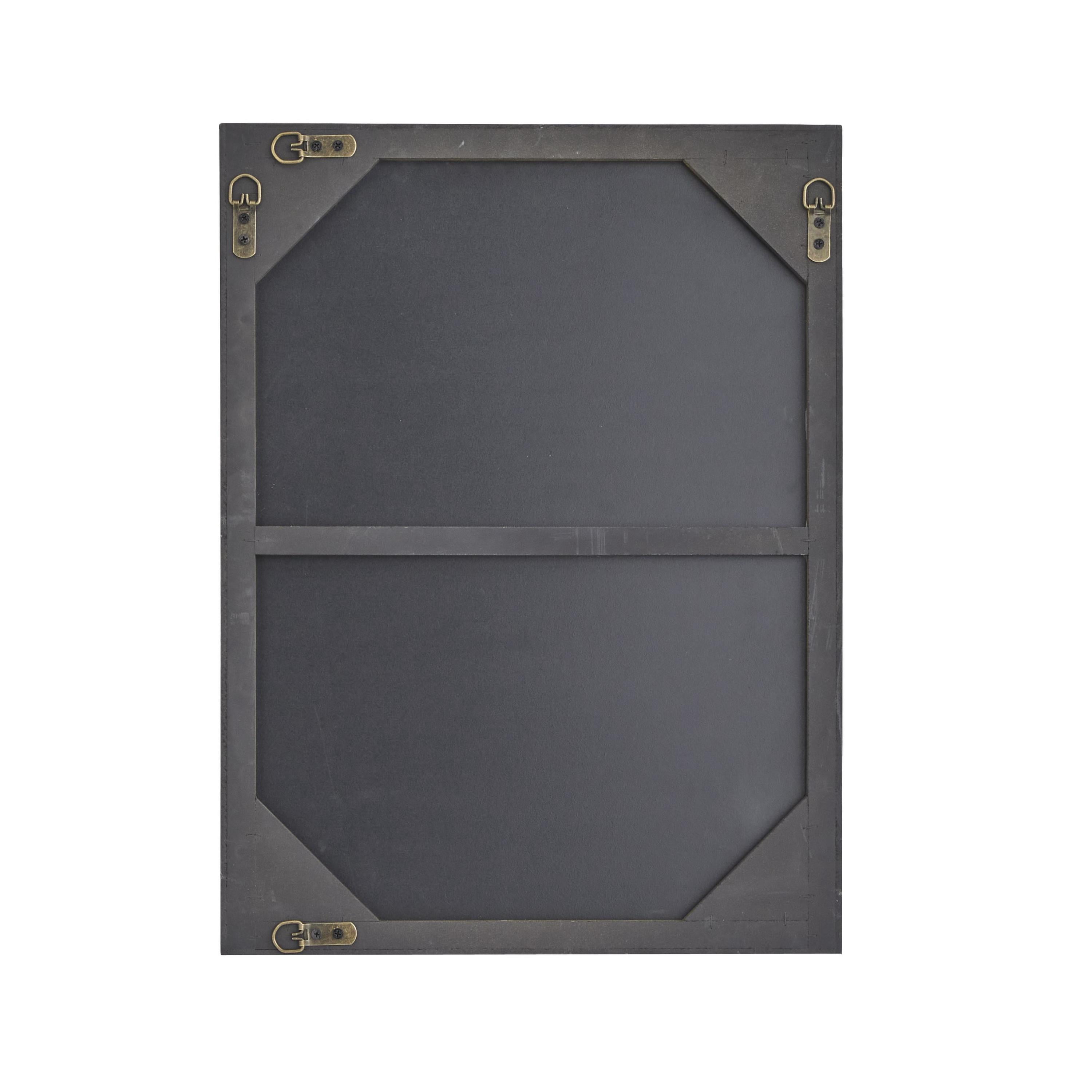 DecMode 18" x 24" Gold Wall Mirror with Thin Frame