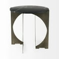 thumbnail image 4 of Home Roots 393197 Mod Marble Side Table, Black & Antiqued Nickel, 4 of 9