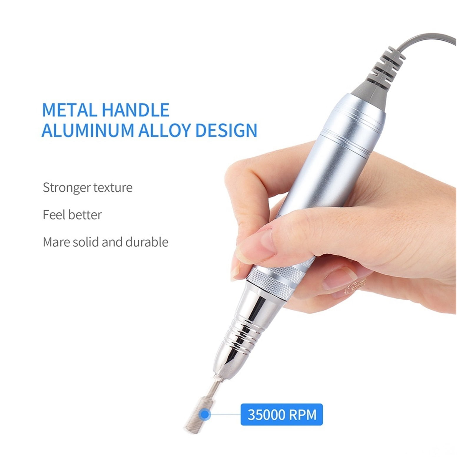 35000RPM Electric Nail Drill Machine, Manicure Nail Polisher For Gel Nail Removal Polishing Drill, Pedicure Nail Art Equipment ,Low Noise