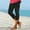 Black^2, variant on Women's Capri Workout Leggings, Elastic Middle Waist Running Trousers Cute Cat Graphic Print Casual Capri Pants
