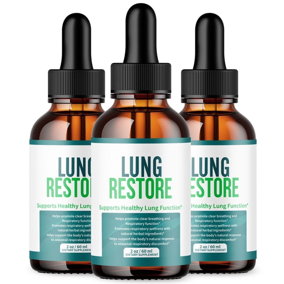Lung Restore Respiratory Blend Drops Advanced Formula Lung Support LungRestore 90 Servings