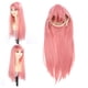 thumbnail image 1 of Peluca Rosa Larga, Cosplay Fácil de Aseturar una Peluca Larga Textura Elegante Sintética Con Flequillo para La Fiesta, 1 of 7