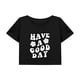 thumbnail image 1 of Top corto para mujer, ropa deportiva de verano, disfraz, ropa deportiva clásica, camiseta recortada XL, 1 of 7