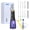 D0050-Black&Gold(8Tips), variant on Hooyapik Water Flosser Pick for Adult, 300ML Cordless Rechargeable Oral Irrigator with 30-Day Battery, 4 Nozzles for Braces & Implants(Purple)
