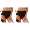 thumbnail image 1 of (Lot de 2) Rinsvye Bas de Bikini Taille Haute Grande Taille pour Femmes, Bas de Maillot de Bain Rétro, Bas de Maternité, Maillot de Bain Taille Mi-Haute, 1 of 5