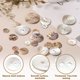 thumbnail image 4 of 10 piezas de botones de concha de perla 0.6" (15mm) botón redondo de concha de 6 agujeros natural para manualidades de tela camisa DIY, 4 of 6