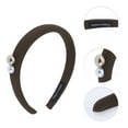 thumbnail image 3 of Unique Bargains 1 Pc Elegant Faux Pearls Headbands for Women Brown, 3 of 6
