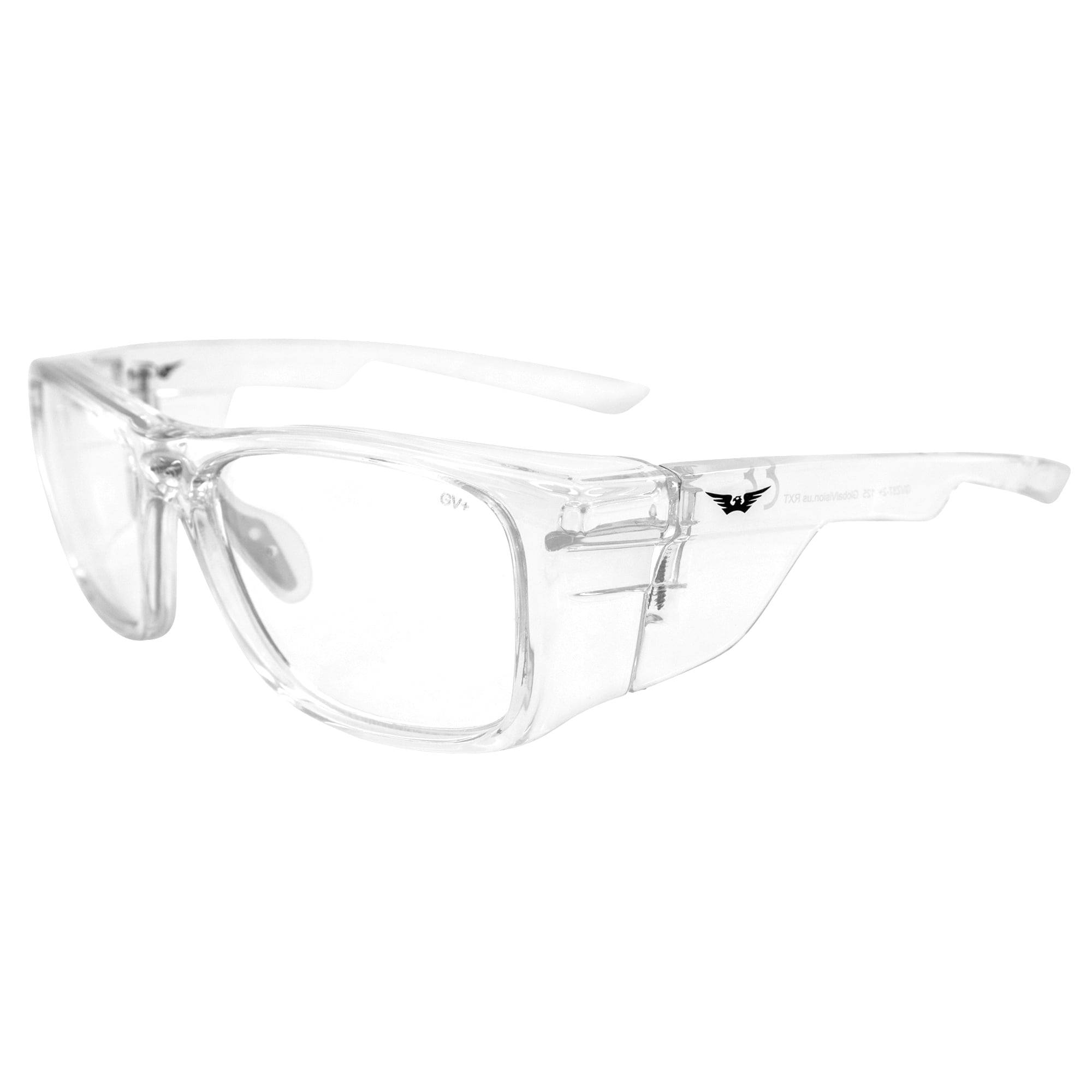 2 Pair Global Vision Aviator-Z87 Silver Safety Glasses with Side