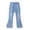 A01-Red, variant on ZVAVZ Kids Girls Jeans Casual Solid Color Ruffle Bell-Bottoms Wide Leg Denim Pants With Pockets Elastic Mid Waist Flared Trousers Deals of Today Prime Blue 5-6Years