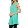thumbnail image 2 of Womens Sleeveless A-line Tank Tunic Top, 2 of 5