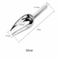 thumbnail image 2 of ABCISI Stainless Steel Ice Scoop with Mirror Finish, Thickened Metal Food Scoop for Ice Candy Flour Nuts Popcorn, Multipurpose Serving Shovel with Hanging Handle for Kitchen Bar Party, 9.84in Silver, 2 of 7