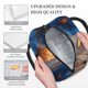 thumbnail image 3 of Disketp Elegant Blue Gold Blooms Bolsa Térmica para Almuerzo, Lonchera con Abertura Amplia y Gran Capacidad, Organizador Reutilizable para Mujeres, Hombres y Adultos, 3 of 6