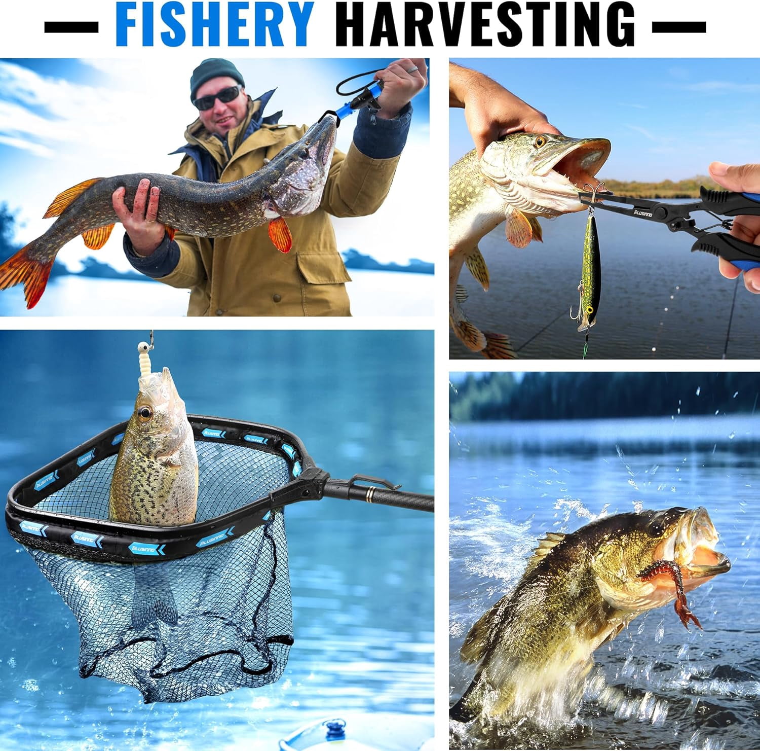 Floating Fishing Net with Telescoping Handle, Carbon Fiber Ultralight Long Fish Net, Collapsible Landing Net 6.56/7.86Ft, Fishing Gear Kayak Accessories for Bass Trout Salmon