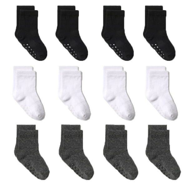 ¡Liquidación en AURIGATE! Calcetines para bebés y niños pequeños, antideslizantes, de punto, cálidos, para habitación (12 unidades)