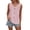 Pink, variant on HBFAGFB Tank Top for Women Button Down V Neck Sleeveless T Shirt Going Out Elegant Blouse White Size S