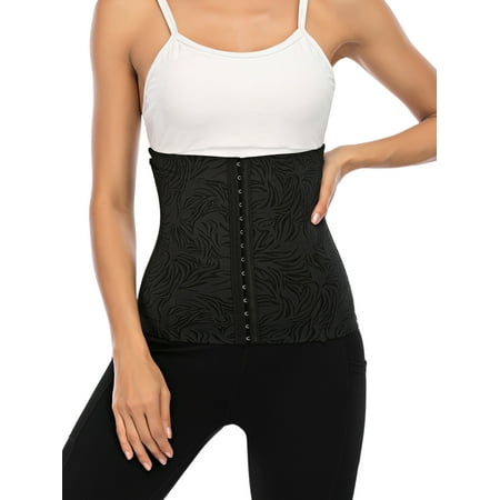 

Womens Waist Trainer for Weight Loss Steel Boned Corset Cincher Shaper Waist Cinchers Corset Latex Shapewear Sport Girdle Trimmer with Steel Bones Extender