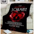 thumbnail image 3 of Personalized Velvet Soulmate Love Blanket - Perfect Gift for Couples on, 3 of 5
