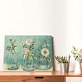 thumbnail image 5 of Farmhouse Bathroom Decor Flower Wall Art Rustic Butterfly White Floral Pictures Wall Decor Relax Soak Unwind Bathroom Sign Canvas Painting Prints Artwork Home Decorations Framed for Bedroom 12inx16in, 5 of 6