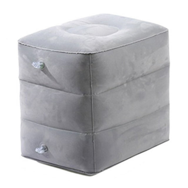 Coussin de Pied Gonflable Repose-Pieds Gonflable Hauteur Réglable Résistant à l'Usure Super Doux Portable Chaise d'Avion Extensible