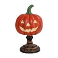 thumbnail image 3 of Sruoe Halloween Pumpkin Table Lamp,Jack O Lantern Resin Night Light, Halloween Decorations Indoor, Luminous Desktop Ornament for Bedroom Fireplace Entryway Gothic Home Halloween Party Holiday Gift, 3 of 7