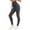 Dark Gray, variant on Women's High Waisted Honeycomb Textured Leggings Tummy Control Stretch Yoga Pants