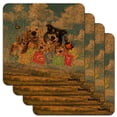 thumbnail image 1 of Pet Congratulations Selfie Dogs Cats Low Profile Novelty Cork Coaster Set, 1 of 4