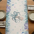 thumbnail image 5 of Table Runners 70 Inches Long Dress Scarves, Octopus Coastal Farmhouse Coffee/Dining/Kitchen Table Decor, Holiday Table Runner, Summer Nautical Starfish Coral Beige 13x70 Inch, 5 of 9
