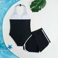 thumbnail image 4 of RUTAYY Girls Bikini Swimsuits With Shorts Kid 2PCS Bikini Sets Sport Bathing Suits Beach Vacation Resort Swimwear Beachwear,9-10 Years, 4 of 7
